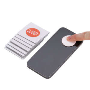 "I FEEL GOOD" Phone cleaner sticker