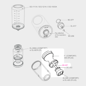 Trichter für Pulverkammer CLASSIC oder PLUS