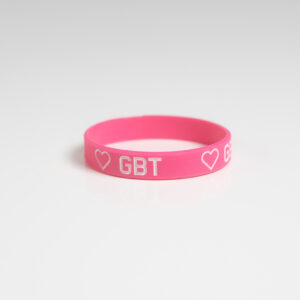 GBT Pinkes Silikonarmband