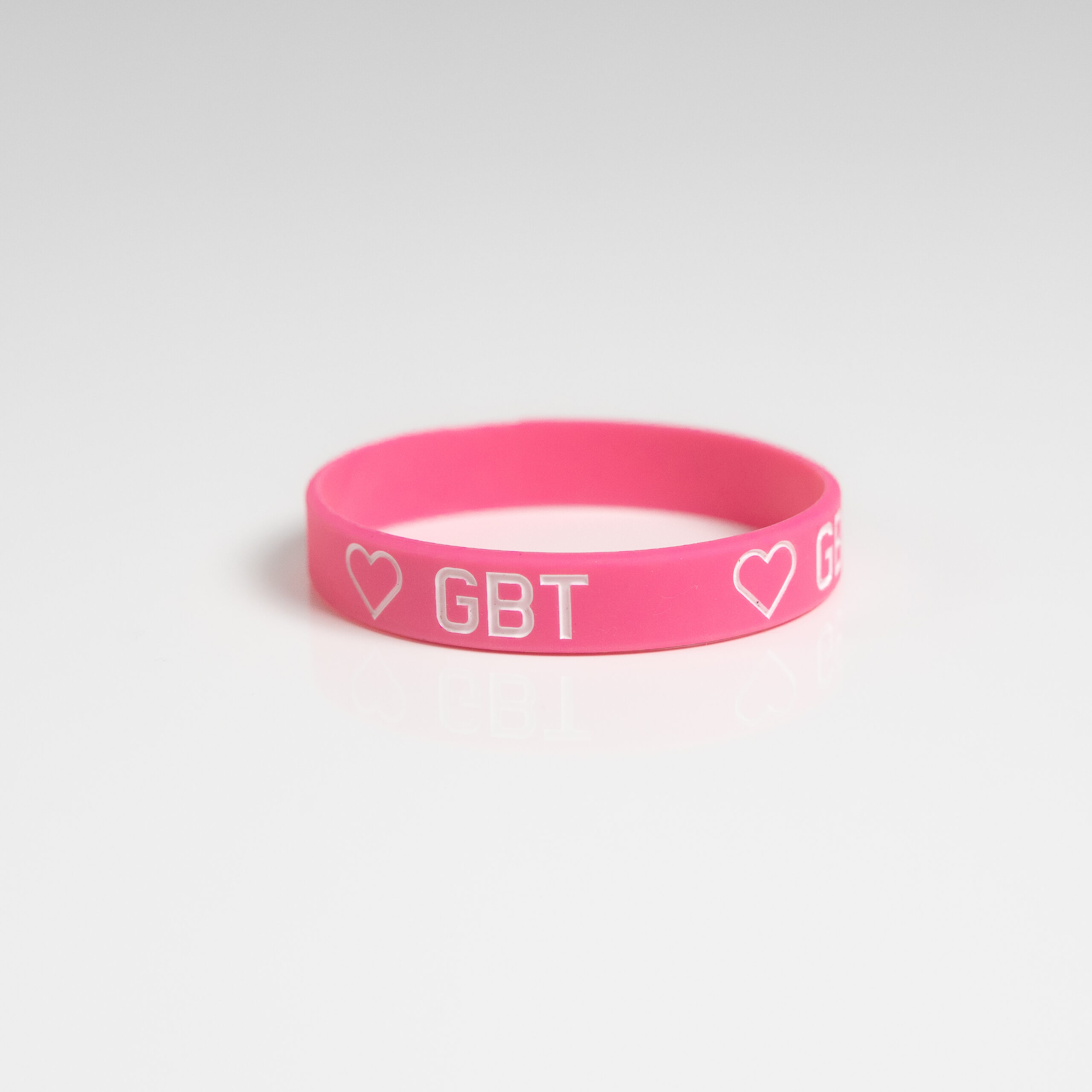 GBT Pink Silicone Bracelet